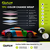 Film de protection automobile SAIFILM, changement de couleur orange, rouge, vert, violet, bleu, coloré, PPF TPU, film de protection pour voiture