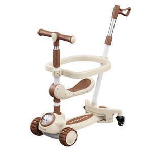 Trottinette enfant Koppo pour enfants de 1 à 6 ans avec lumières et barres de sécurité, vélo d'équilibre à pousser pour enfants - Product Image 2