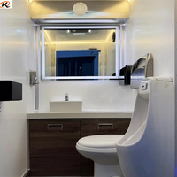 Remorque de toilettes mobiles sur mesure à 2 postes, de qualité supérieure, pour événements extérieurs