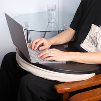 Meja Laptop Portabel Plastik Desain Modern, Bean Bag Bed Multifungsi Ramah Lingkungan, Tahan Lama, Stabil, Dapat Disesuaikan