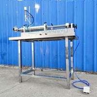 Machine de remplissage semi-automatique à tête unique pour liquides, détergents, shampoings, gels douche, équipement de remplissage de bouteilles en plastique