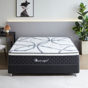 Meubles d'hôtel <span class=keywords><strong>Lit</strong></span> Queen Size de haute qualité avec cadre et matelas en mousse à mémoire de forme 12 pouces Matelas compressé <span class=keywords><strong>sous</strong></span> <span class=keywords><strong>vide</strong></span> - Product Image 2