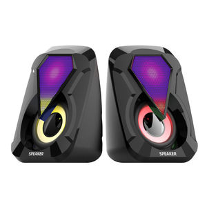 ลำโพงคอมพิวเตอร์ขายดี ลำโพงเกมมิ่ง RGB สำหรับ PC 2.0 เชื่อมต่อผ่าน USB พร้อมระบบควบคุมระดับเสียงและไฟ LED - Product Image 5