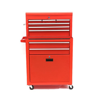 Coffre à outils détachable à 9 tiroirs et chariot à outils mobile robuste avec tiroirs pour atelier de réparation automobile