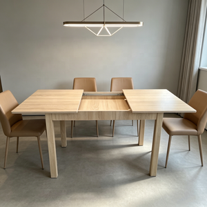 Wholesale Extendable Wooden <strong>Dining</strong> <strong>Table</strong> 100cm to <strong>140cm</strong> Living <strong>Table</strong> Foldable Modern Home Furniture for Apartment <strong>Dining</strong> Room - Product Image 4