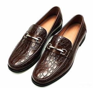 Mocasines de Cuero Genuino para Hombre, Punta Redonda, Sin Cordones, Suela de Goma Antideslizante, para Todas las Temporadas, Uso Formal y de Negocios - Product Image 3