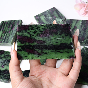 Wholesale High Quality Red Zoisite Ornament <b>Block</b> Polished Fashion Trend Digital Printing CrystalHola Home Decoration Earth Day - Product Image 6