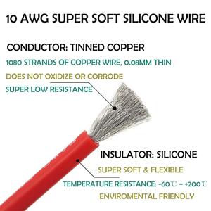 Câble Connecteur Solaire Isolé PVC 12AWG 4mm² Mâle/Femelle à Tête Unique pour Stations d'Énergie Mobiles Extérieures et Stockage d'Énergie en Cuivre - Product Image 4
