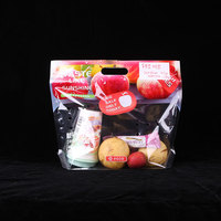 Custom Logo Bedrukt Herbruikbaar Vers Houden Fruit Groente Salade Opslag Warmte Afdichting Doorzichtige Plastic Voedsel Veilige Verpakking Zakken