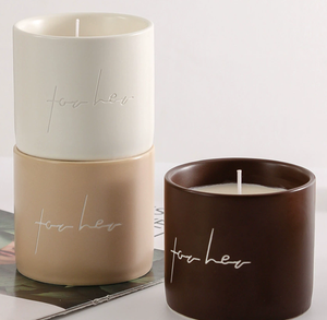 Venta al por Mayor de Frascos de Cerámica Personalizados para Velas, Recipientes de Porcelana Mate con Logotipo Personalizado, para Fabricación de Velas, Hogar, Hotel, Bodas - Product Image 5