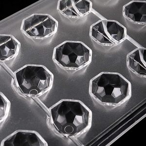 Moule à chocolat en polycarbonate à 21 grilles Plateau flexible en forme de diamant pour la fabrication de bonbons <span class=keywords><strong>Praline</strong></span> Truffes Bonbons Chocolat acrylique - Product Image 4