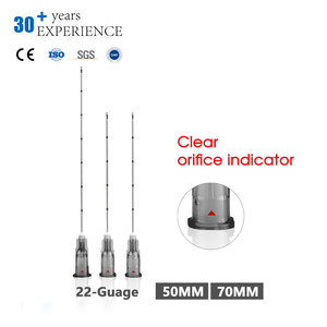 Unimaster Micro-cannule 16g 18g 21g 22g 23g 100mm tutte le dimensioni Derma riempitivo corpo Micro Cannula - Product Image 5