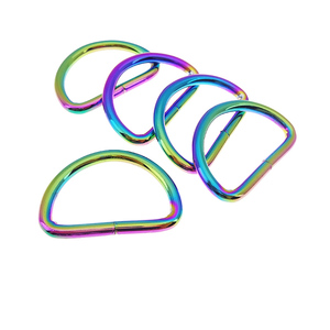 Venta al por mayor Metal 1 pulgada Arco Iris D medio anillo <span class=keywords><strong>Dee</strong></span> hebilla para bolso de mano - Product Image 6