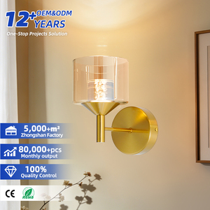 Nordic Creative American Living Room and Bedroom Indoor Glass <b>Wall</b> Lamp Corridor Aisle Lamp Bathroom Vanity <b>Lights</b> For Hotel - Product Image 1