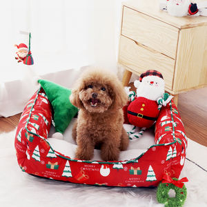 Umwelt freundliches Weihnachts design Haustier bett Wasserdichtes Boden rechteck Katzen-und Hunde bett für Katzen hunde - Product Image 4