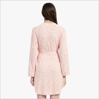 Bata Kimono de Bambú Orgánico para Mujer, Bata de Bambú a Rayas para Dormir y Descansar con Certificación OEKO-TEX