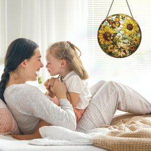Bướm hướng dương cửa sổ trang trí treo kính màu Sun Catcher trang trí - Product Image 5