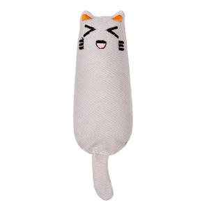 Jouet interactif moderne et écologique pour chaton, en forme de souris de dessin animé, résistant aux morsures, rembourré, pour la dentition, avec herbe à chat, vente en gros - Product Image 4