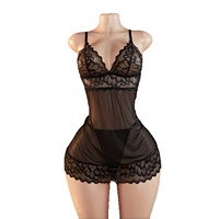 B1250 Leopardenmuster-Slipdress für Damen mit Spitzenbesatz, Nachthemd, Schlafanzug, Chemise, Babydoll, Spaghettiträger-Minikleid, Großhandel