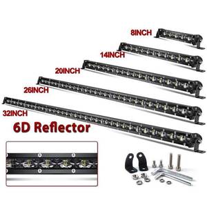 Barre lumineuse de travail LED 24V 60W 14/20/26/32/38/44 pouces pour Jeeps, SUV, ATV, voitures, camions, 4x4, tout-terrain, ajustement universel, garantie de 2 ans, neuf - Product Image 1