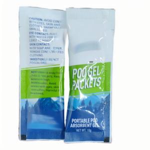 Toilet portabel bubuk 60 paket darurat polimer Poo Gel kotoran urin memperkuat penghilang bau penyerap untuk berkemah mendaki - Product Image 3