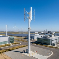 Éolienne verticale de type H de 20 kW avec vitesse de démarrage de 2 m/s, prix du générateur et de l'onduleur avec tension de sortie de 220 V