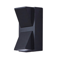 Lámpara de Pared Exterior LED Europea, Impermeable, de Doble Cabezal, Minimalista, con Carcasa de Aluminio, Resistente a la Lluvia, Fabricantes de Zhongshan, Venta al por Mayor