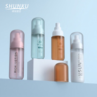 Luxury 100 120 150ml Empty PET Plastic Body Cosmetic Perfume Mist Spray Bottle Whitening Serum Face Sunscreen Lotion Bottle