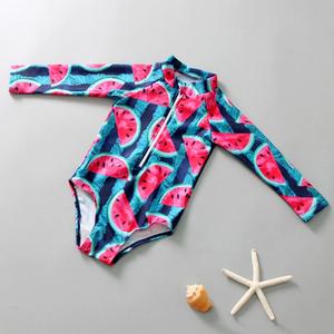 <span class=keywords><strong>Maillot</strong></span> <span class=keywords><strong>de</strong></span> <span class=keywords><strong>bain</strong></span> à manches longues une pièce imprimé Monokini maillots <span class=keywords><strong>de</strong></span> <span class=keywords><strong>bain</strong></span> pour enfants vente en gros - Product Image 3