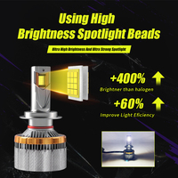 200W 8000LM H7 H4 H11 H1 9005 9006 9012 Bombilla de faro LED Super brillante Coche LED Auto Lámpara de haz Alto y Bajo Luz de conducción antiniebla Canbus