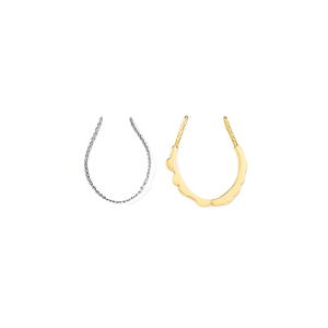 ต่างหูห่วงสแตนเลสสตีล ชุบทอง PVD ทนทาน สวยงาม ประดับอย่างดี - Product Image 2