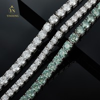 Bracelet de tennis en argent 925 pour femme VVS Moissanite 2mm-6.5mm Slim Swiss Micro Pave cadeau pour quotidien/anniversaire