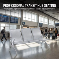 Système de sièges intégrés modulaires personnalisables pour aéroports, secteurs de la santé et infrastructures publiques