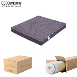 Manufacturer Factory Full Size Italian Minimalist Hotel <b>Double</b> Bed Compressed <b>Mattress</b> <b>Rolled</b> <b>up</b> in a Carton Box for Furniture K - Product Image 1
