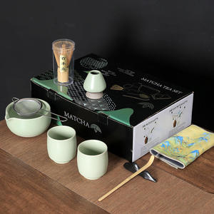Kit de Matcha Japonés con Logotipo Personalizado, Incluye un Tazón y Dos Tazas, Diseño Especial para Batidor de Matcha Baibenli, Juego de Té con Batidor de Matcha - Product Image 2