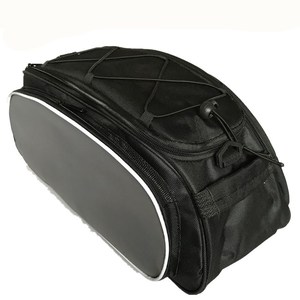 Sac de selle de vélo bleu gris 13L, étanche avec doublure intérieure, sangle amovible pour porte-bagages arrière de vélo de montagne - Product Image 3