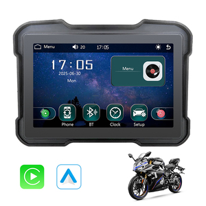 5 "IPS màn hình cảm ứng không thấm nước xe máy di động không dây Carplay & Android Màn hình tự động GPS navigation cho xe máy - Product Image 1
