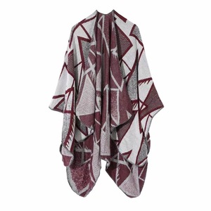 Poncho à géométrie traditionnelle pour femmes pour <span class=keywords><strong>Amazon</strong></span> Top Seller Vente en gros Cape Châle Echarpes et châles élégants - Product Image 3