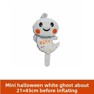 Bán Buôn Halloween Lá Bóng Bay Bí Ngô Ma Bat Skull Phù Thủy Liềm Chết Skeleton Helium Đảng Trang Trí Nguồn Cung Cấp Kỳ Nghỉ - Product Image 2