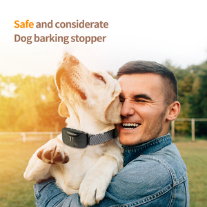 Collier électrostatique à vibrations efficaces et sûres Contrôle des aboiements de chien intelligent Bouchon d'aboiement de chien Dispositif de dressage de chien Batterie rechargeable - Product Image 4