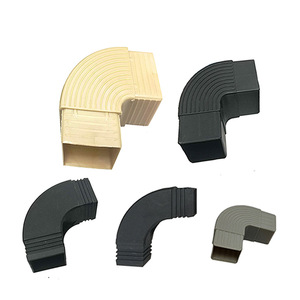 Conector de codo de plástico Hanweisong de 30, 40, 45, 50 y 60 mm para tubos cuadrados, accesorio para muebles de cama - Product Image 4