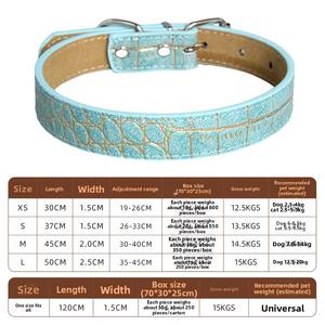 للبيع بالجملة طوق جلد للكلاب والقط تصميم جديد نمط شعار مخصص - Product Image 6