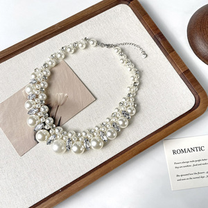 حزام قلقلاً فينطيجي بأحجام مختلفة من اللؤلؤات الشهيرة، سلسلة بقفل أنيق، مجمل فاخر للنساء في المناسبات اليومية والليلة - Product Image 3