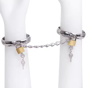 ZRX, accesorio caliente, <span class=keywords><strong>esposas</strong></span> para juego de Bondage policial, pulsera Sexual de acero inoxidable Sexy, <span class=keywords><strong>esposas</strong></span> de Metal, Juguetes sexuales para parejas - Product Image 6