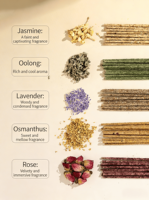 Dupa Aromaterapi Buatan Tangan Argentina - Mawar, Kelopak Osmanthus, Kayu Cendana, Lavender & Melati