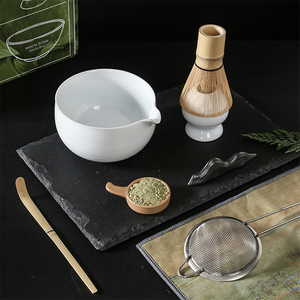 Luxe 7 pièces Logo personnalisé bambou blanc en bois cérémonie Matcha <span class=keywords><strong>thé</strong></span> faisant bol fouet ensemble d'outils <span class=keywords><strong>Kit</strong></span> avec boîte-cadeau - Product Image 3