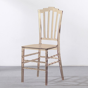 Silla de Bambú Transparente, Silla de Acrílico para Banquetes de Boda, Silla de Comedor para Exteriores, Silla de Plástico Resistente de PC - Product Image 3