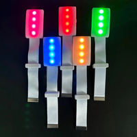 Bracelet lumineux personnalisable en sangle, impression numérique, portable pour concerts, soirées musicales, activé par la voix