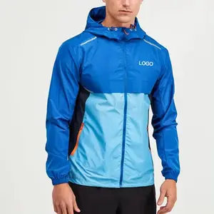 Giacca da corsa da ciclismo all'aperto convertibile resistente alla giacca riflettente impacchettabile giacca da corsa