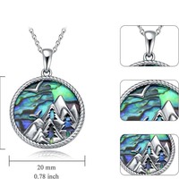 Collier Pendentif Soleil Lune Étoile en Argent Sterling 925, Coquille d'Abalone, Bijoux Œil de Diable pour Femme - Vente en Gros Usine
